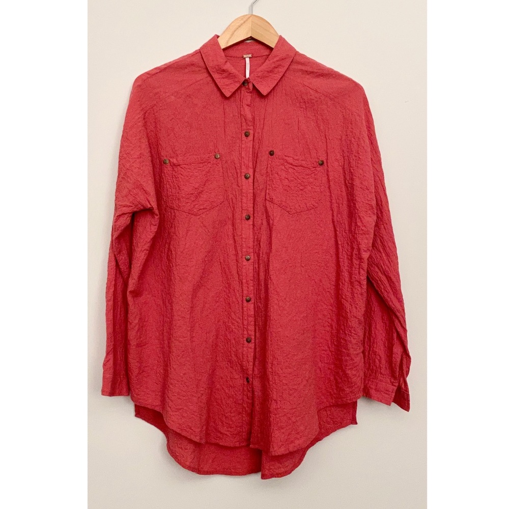 Free People Oversize Button Down